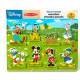Disney Mickey Mouse Wooden Chunky Puzzle X9