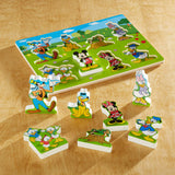 Disney Mickey Mouse Wooden Chunky Puzzle X9