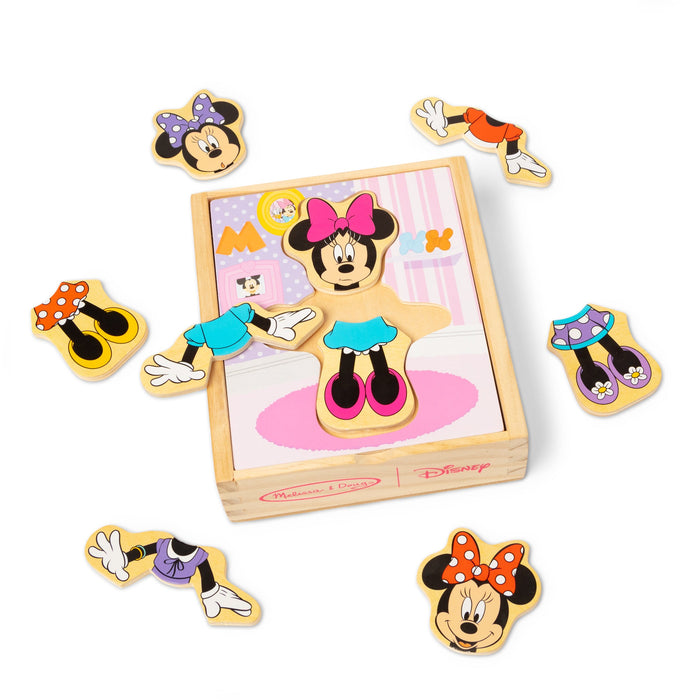 Disney Minnie Mouse Wooden Mix & Match Dress-Up Puzzle P2