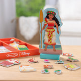 Disney Moana Wooden Magnetic Dress-Up Play Set X0