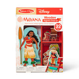 Disney Moana Wooden Magnetic Dress-Up Play Set X5