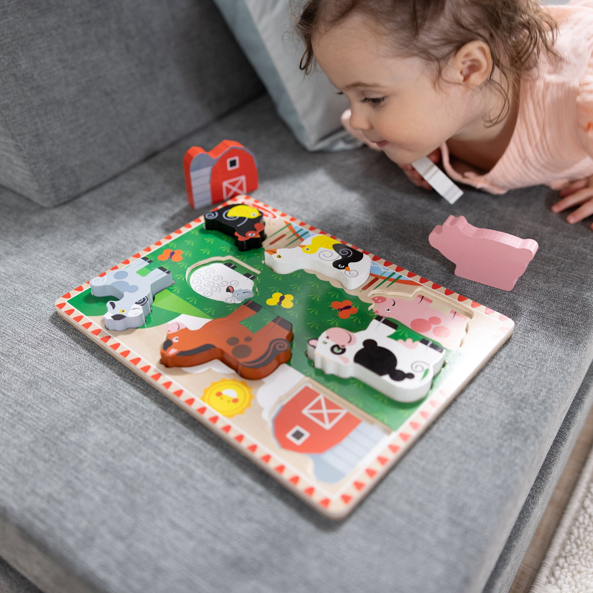Farm Animals Chunky Puzzle - 8 Pieces O5