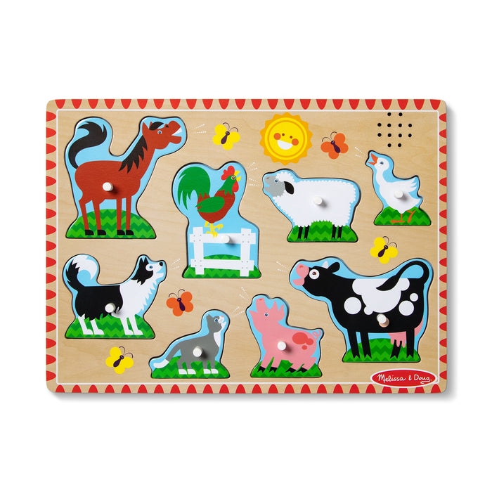 Farm Animals Sound Puzzle - 8 Pieces D8