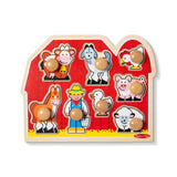 Farm Friends Jumbo Peg Puzzle - 8 Pieces U8