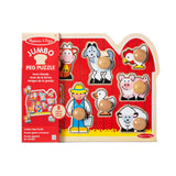Farm Friends Jumbo Peg Puzzle - 8 Pieces U8