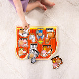 Farm Friends Jumbo Peg Puzzle - 8 Pieces U8