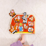Farm Friends Jumbo Peg Puzzle - 8 Pieces U8