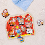 Farm Friends Jumbo Peg Puzzle - 8 Pieces U8