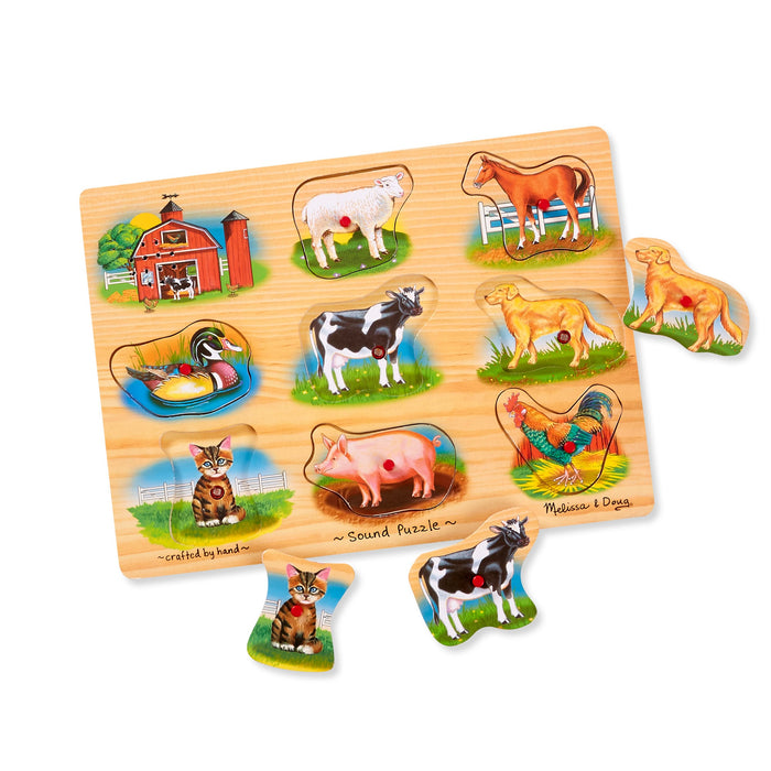 Farm Sound Puzzle - 8 Pieces Q9