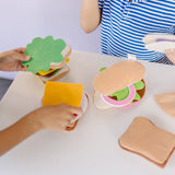 Felt Food Sandwich Play Set Q0
