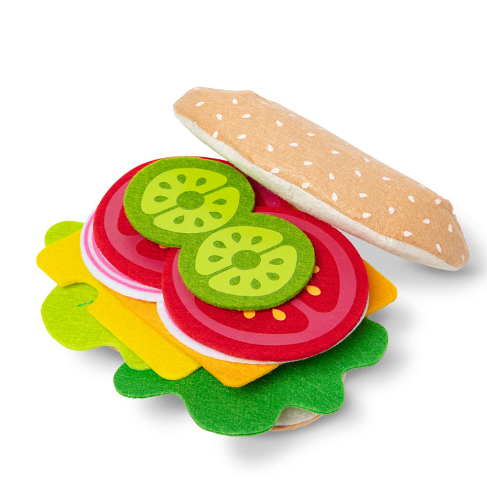 Felt Food Sandwich Play Set Q7