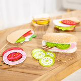 Felt Food Sandwich Play Set Q7