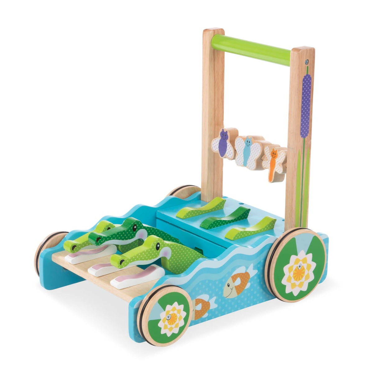 First Play Chomp & Clack Alligator Push Toy I7