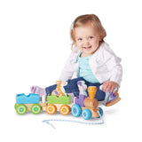 First Play Wooden Rocking Farm Animals Pull Train F3