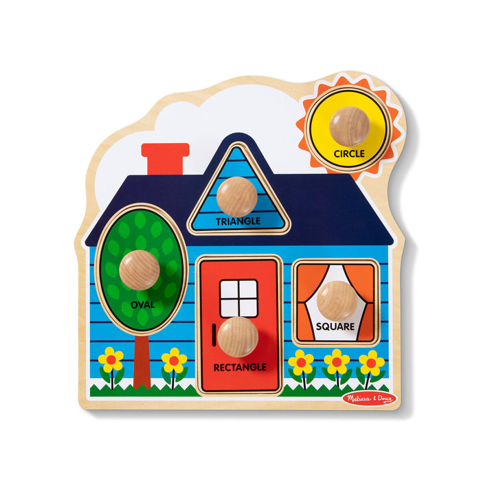 First Shapes Jumbo Peg Puzzle - 5 Pieces Q9