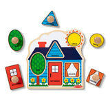 First Shapes Jumbo Peg Puzzle - 5 Pieces Q9