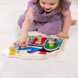 First Shapes Jumbo Peg Puzzle - 5 Pieces Q9