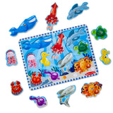 Fishing Magnetic Puzzle Game - 10 Pieces T4
