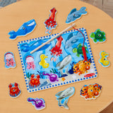 Fishing Magnetic Puzzle Game - 10 Pieces T4