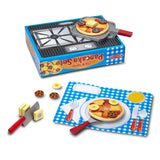 Flip & Serve Pancake Set - Wooden Play Food O1