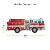 Giant Fire Truck Floor Puzzle - 24 Pieces L5