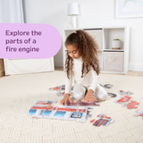 Giant Fire Truck Floor Puzzle - 24 Pieces L5