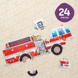 Giant Fire Truck Floor Puzzle - 24 Pieces L5