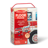 Giant Fire Truck Floor Puzzle - 24 Pieces L5