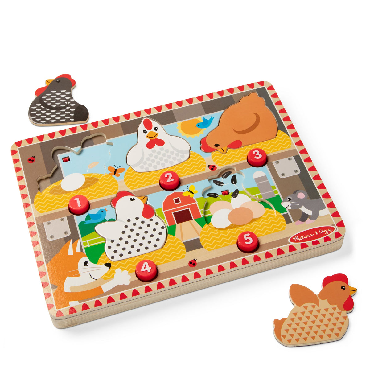 Happy Hens Push to Pop Puzzle B5