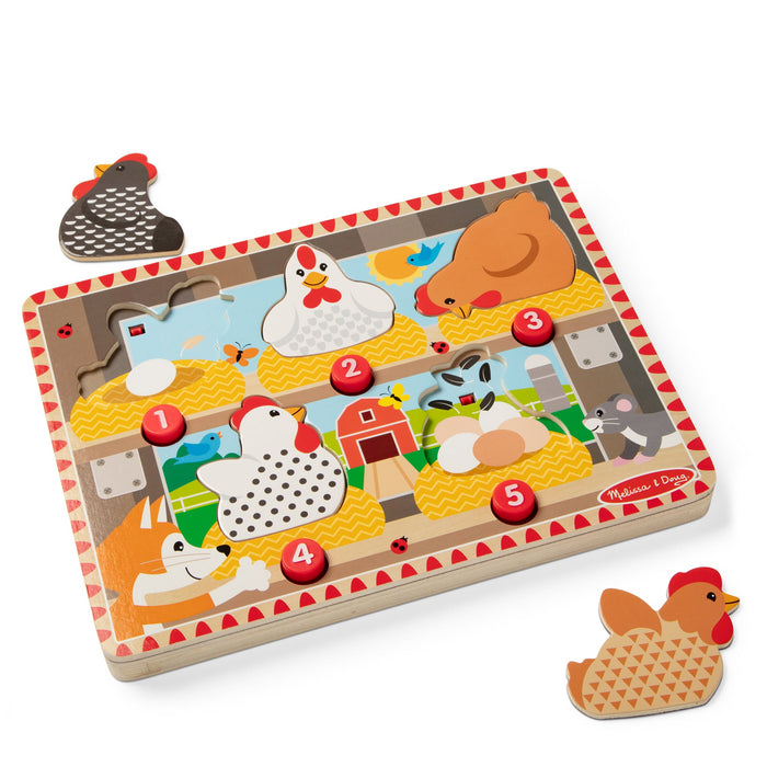 Happy Hens Push to Pop Puzzle B5