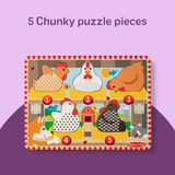 Happy Hens Push to Pop Puzzle B5