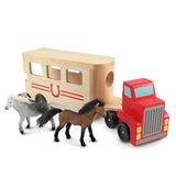 Horse Carrier Wooden Vehicles Play Set T0