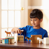 Horse Carrier Wooden Vehicles Play Set T0