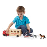 Horse Carrier Wooden Vehicles Play Set T0