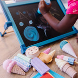 Ice Cream Shop Chalk Play Set X5