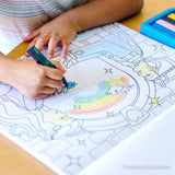 Jumbo 50-Page Kids' Coloring Pad - Horses, Hearts, Flowers, and More J7