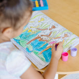 Jumbo 50-Page Kids' Coloring Pad - Horses, Hearts, Flowers, and More J7