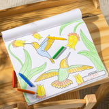 Jumbo 50-Page Kids' Coloring Pad - Horses, Hearts, Flowers, and More J7