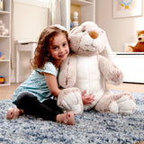 Jumbo Burrow Bunny Stuffed Plush Animal Y2