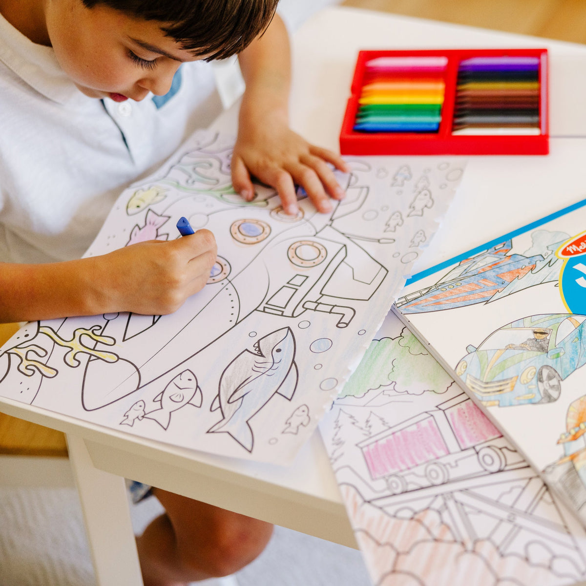 Jumbo Coloring Pad - Vehicles L6