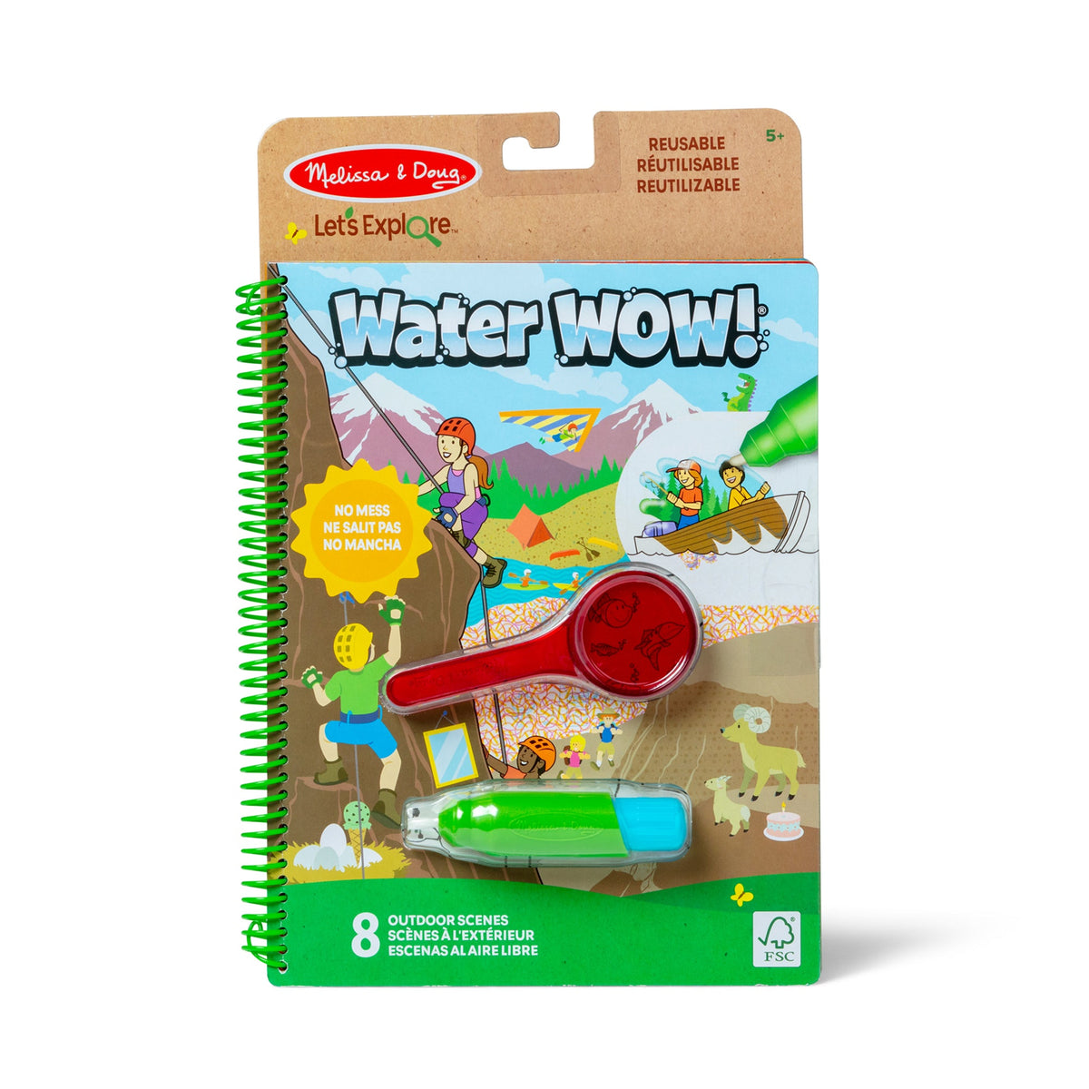 Let’s Explore Water Wow! Outdoor Adventure Deluxe Water-Reveal Pad E7