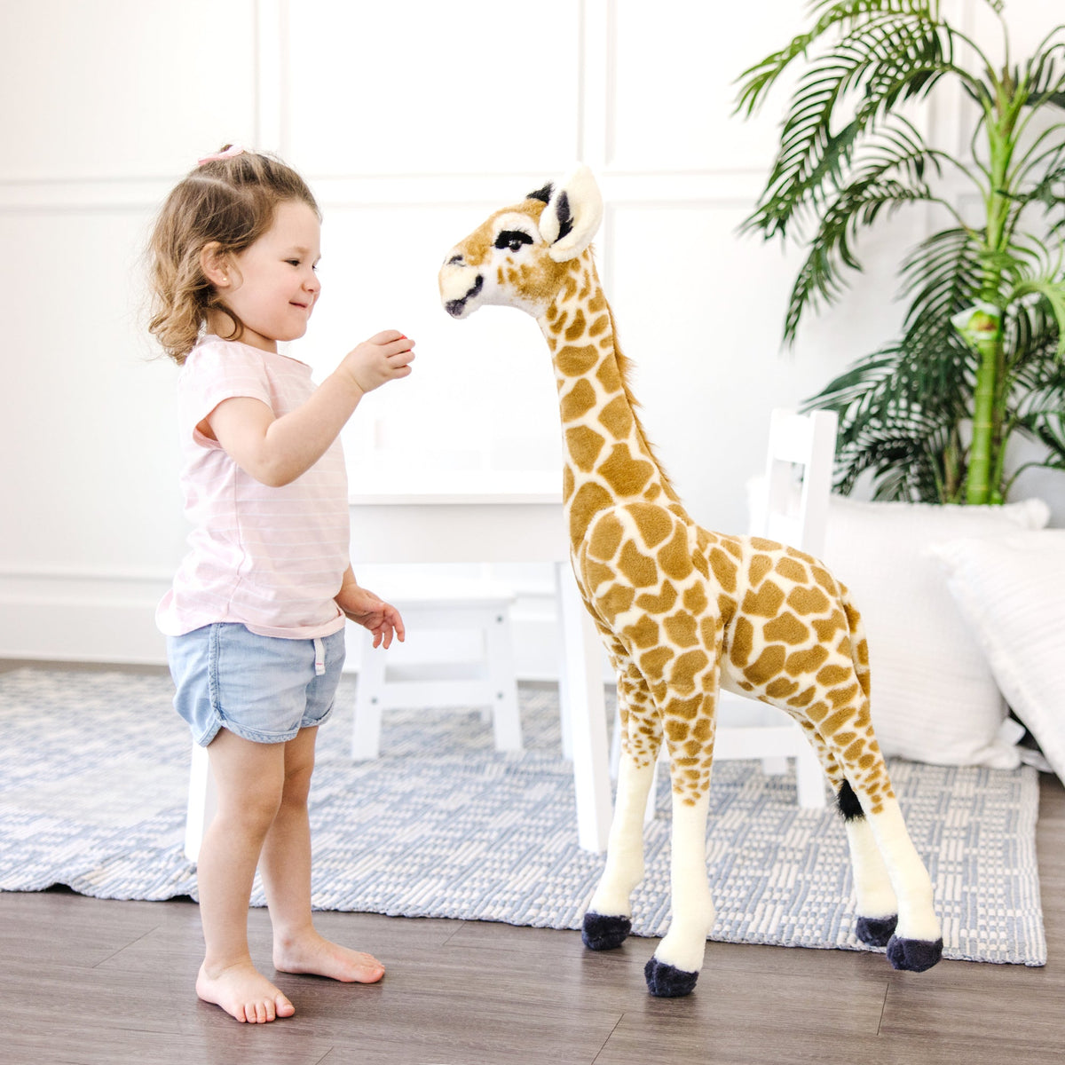 Lifelike Plush Baby Giraffe H9