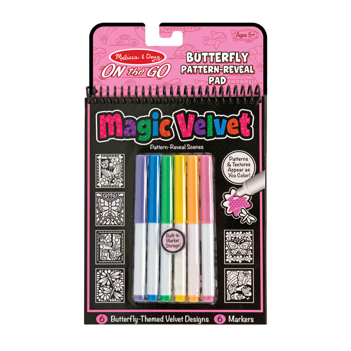 Magic Velvet Butterfly Scenes - On the Go Travel Activity G8