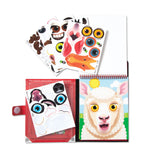 Make-a-Face – Farm Reusable Sticker Pad – On the Go Travel Activity O7
