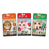 Make-A-Face Reusable Sticker Pad 3-Pack: Safari, Farm, Pets W4