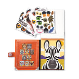 Make-A-Face Reusable Sticker Pad 3-Pack: Safari, Farm, Pets W4