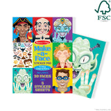 Make-a-Face Sticker Pad - Crazy Characters W8