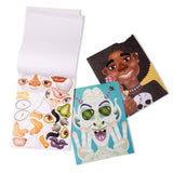 Make-a-Face Sticker Pad - Crazy Characters W8