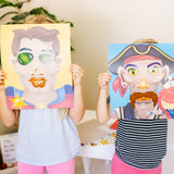 Make-a-Face Sticker Pad - Crazy Characters W8