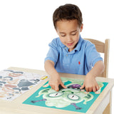 Make-a-Face Sticker Pad - Crazy Characters W8